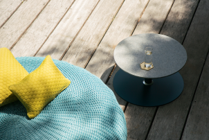 Soft Outdoor Spinball Pouf & Stools